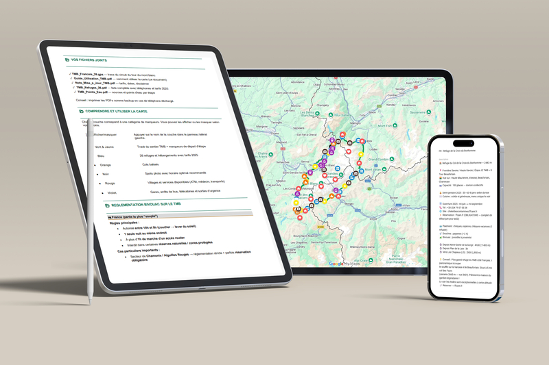 EN - Tour du Mont Blanc - Interactive Map preview 1